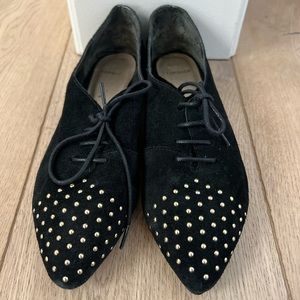 Topshop Studded Flat Oxfords